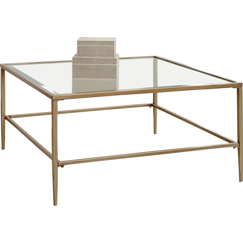 Edmont Single Coffee Table, Muted Gold