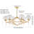 Rozalie 6 - Light Dimmable Wagon Wheel Chandelier
