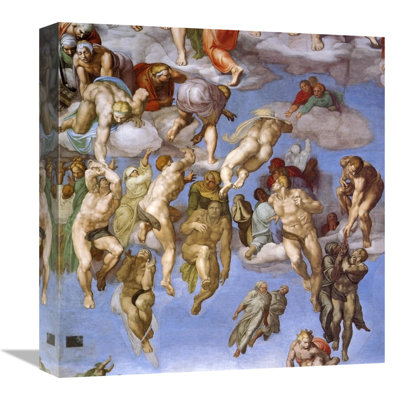 " Detail from the Last Judgement " by Michelangelo Print