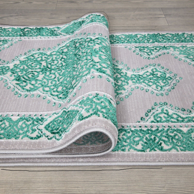 Brade Abstract Area Rug, Runner 60 x 220cm