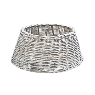 Wicker Tree Skirt White 60cm