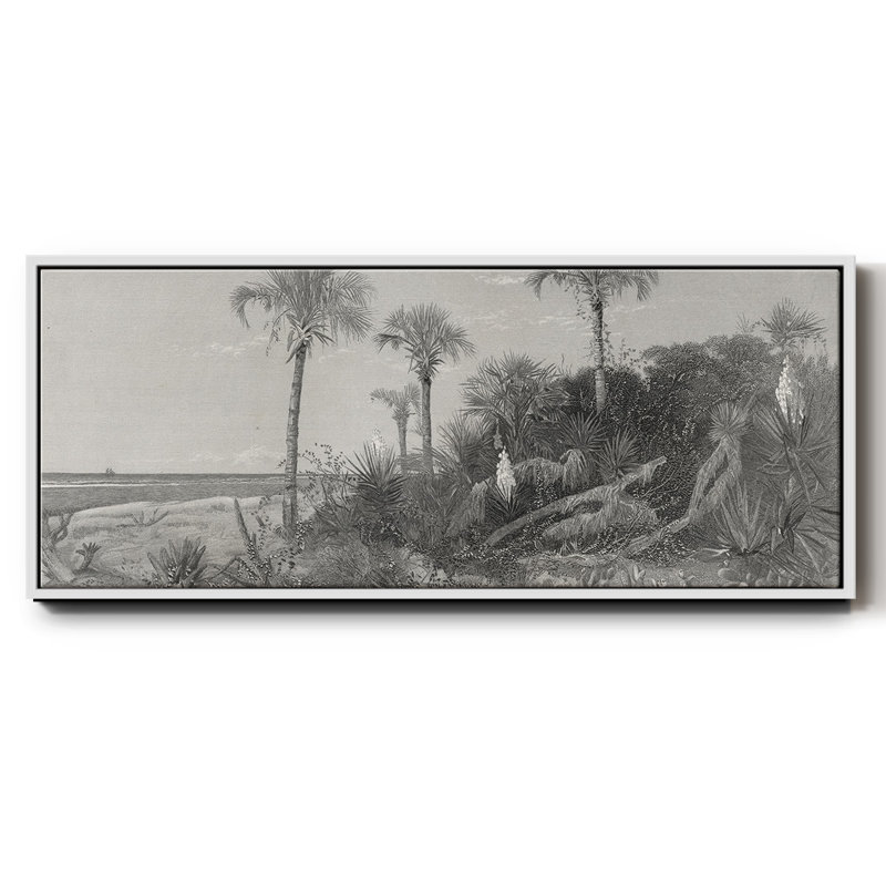 Sur la côte de la Floride, Blanc, H 8 po x l 20 po x P 1,5 po