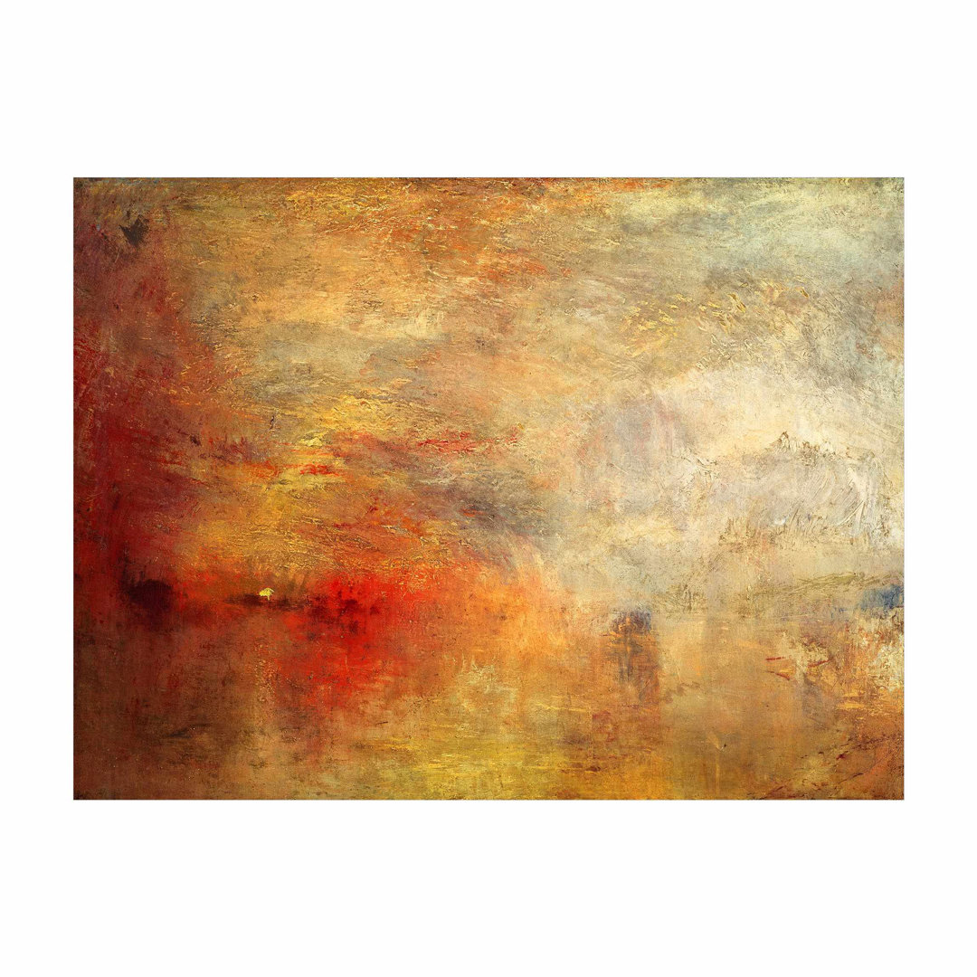 Vinyl-Teppich - Joseph Mallord William Turner - Sonnenuntergang Über Einem See