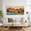 «Layered Wood Style», art rayé sur toile, paysage de montagne-1243642235