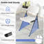 Ensemble de 8 chaises pliantes en plastique Hdpe avec structure en métal pour bureau à domicile