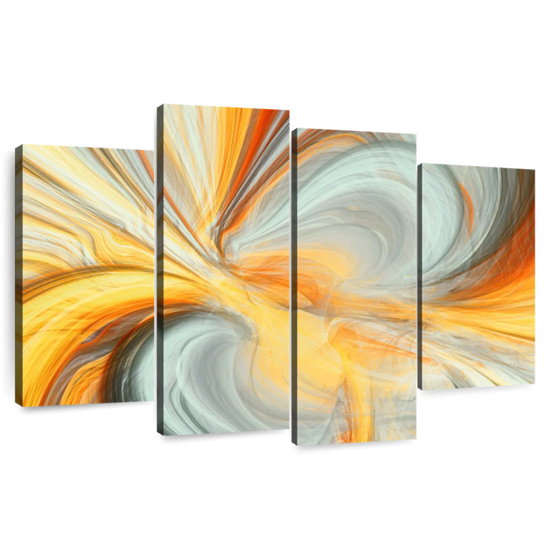 Avery Fluid Dynamic Abstract, 54" H x 84" W