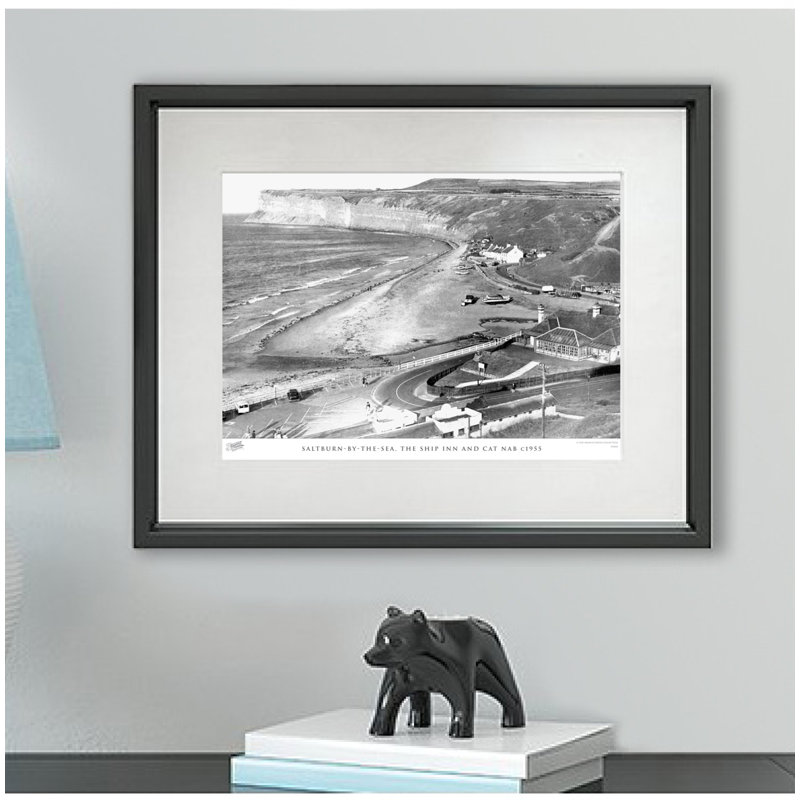 Saltburn By The Sea, The Ship Inn And Cat Nab C1955 - Single Picture Frame Print, 60cm H x 80cm W x 2.3cm D