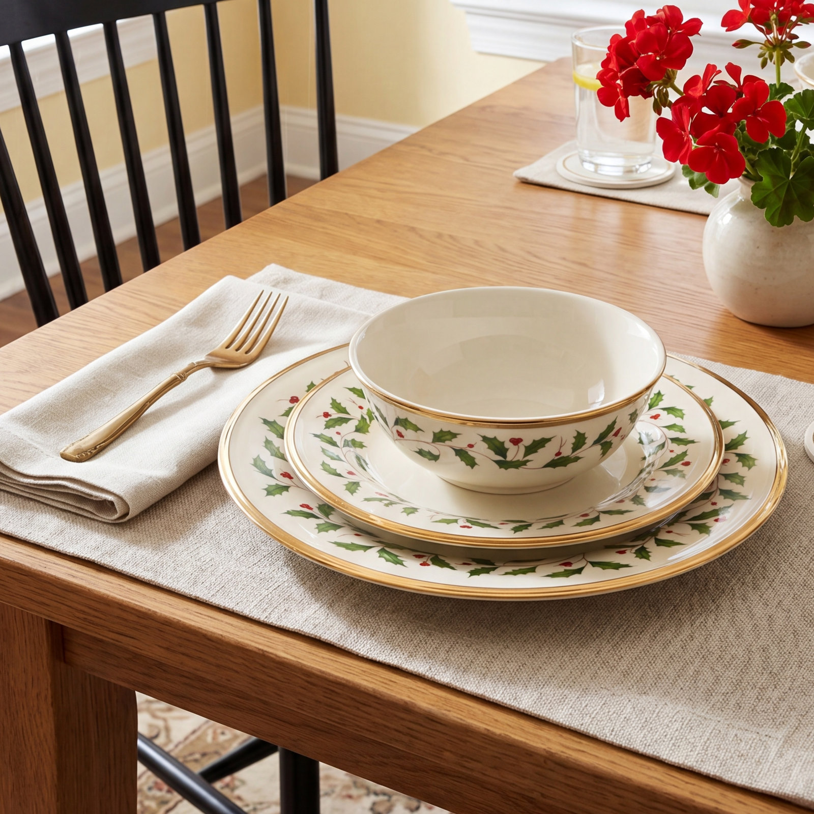 Holiday Porcelain Dinnerware Set