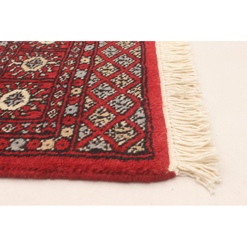 Tapis unique en laine rouge foncé 3 pi 1 po x 5 pi 2 po One-of-a-Kind Peshawar