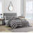 Microsude St Nautica Microsuede/Sherpa Reversible Grey Comforter Set-88500331