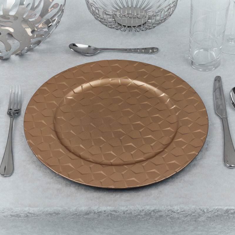 Aizleigh Plastic / Acrylic Charger, Gold