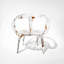 Branched Crystal Arm Chair
