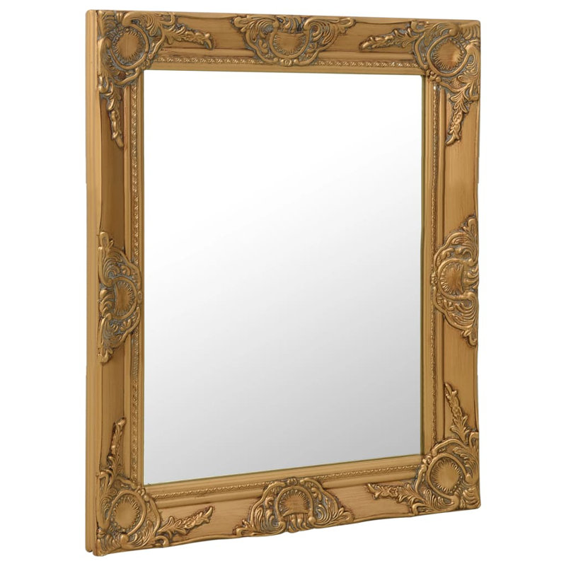 Ginter Rectangle Mirror, 50cm H x 60cm W, Gold