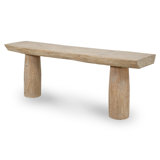 Capri 87.4'' W Solid Wood Console Table