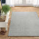 Rita Chevron Handmade Flatweave Wool Area Rug in Black/White