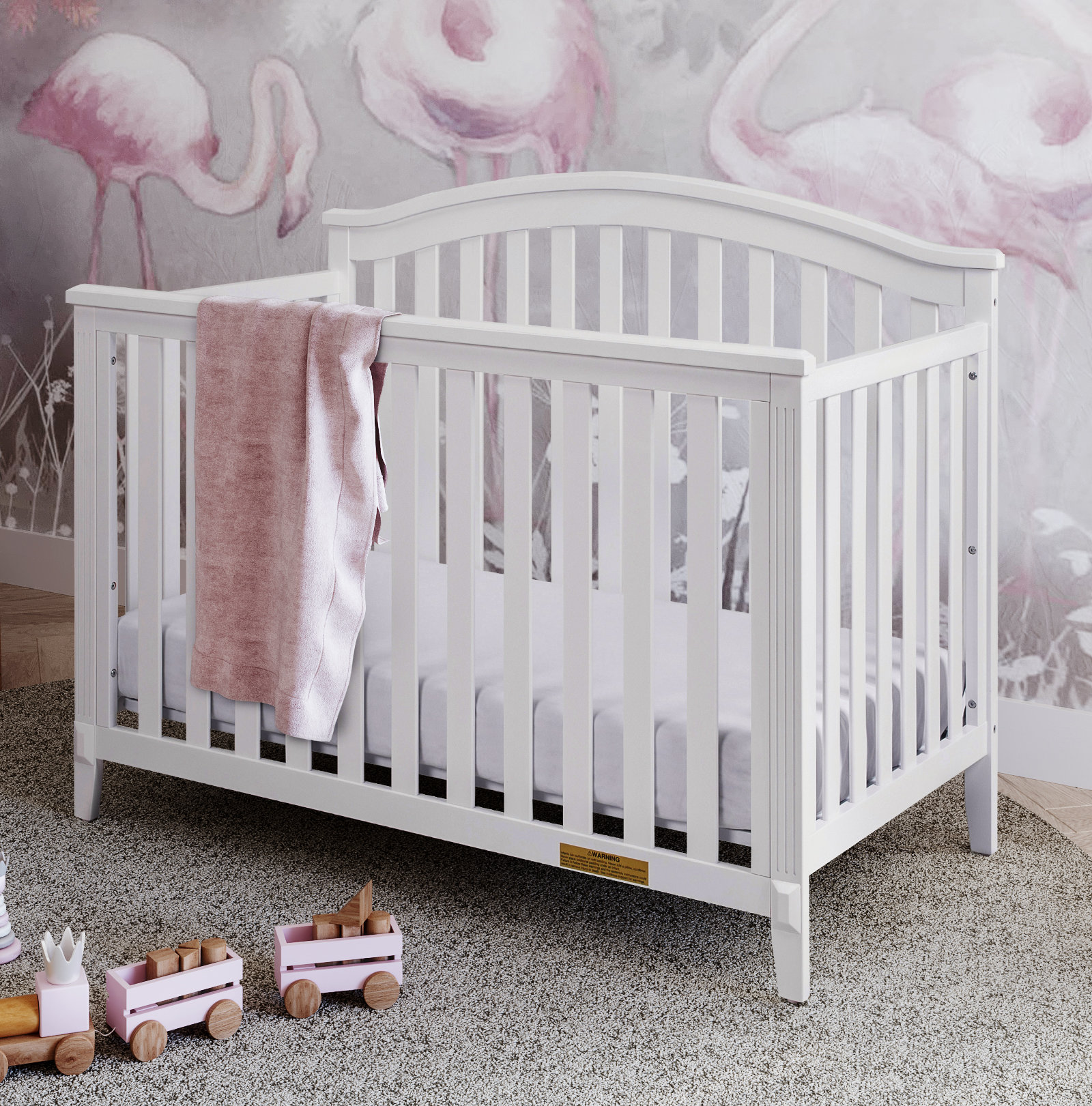 Harriet Bee Haith 4-in-1 Convertible Crib & Reviews | Wayfair