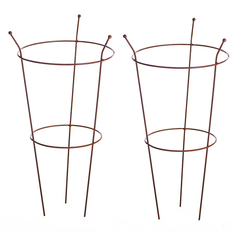 Corten Steel Garden Stake, 54cm H x 44cm W x 44cm D, 2