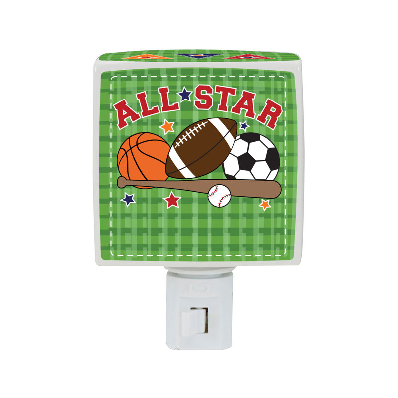 Veilleuse Sports All Star avec nom personnalisé imprimé