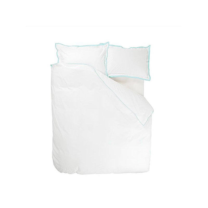 Astor Cotton Duvet Cover, Queen Duvet Cover, Charcoal/Dove