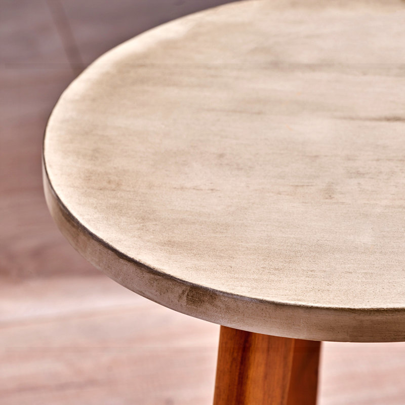 Table d'appoint d'extérieur Marina, Naturel, Gris clair