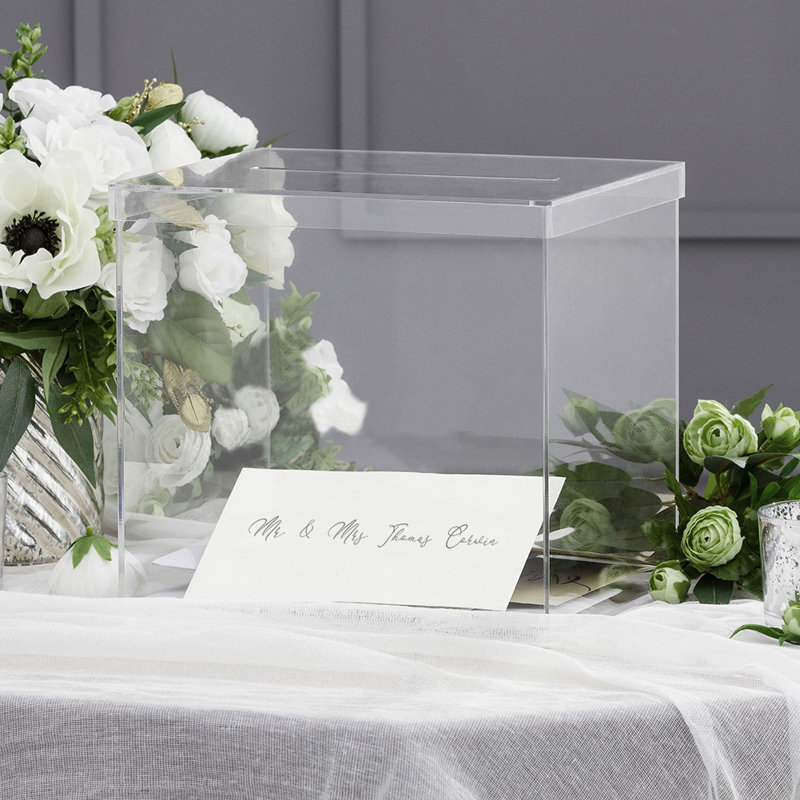 Boîte de mariage en acrylique Luxe
