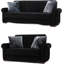 Causeuse-lit convertible en tissu Iliyka-64723010