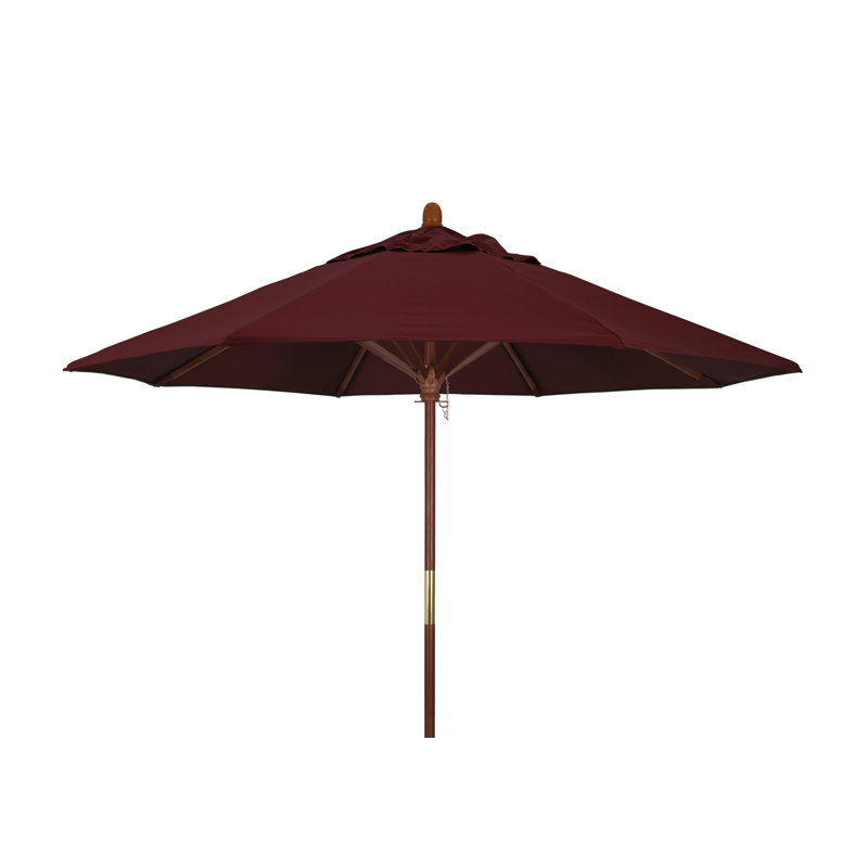 Manford 108'' Outdoor Umbrella, Burgundy Performance Canvas