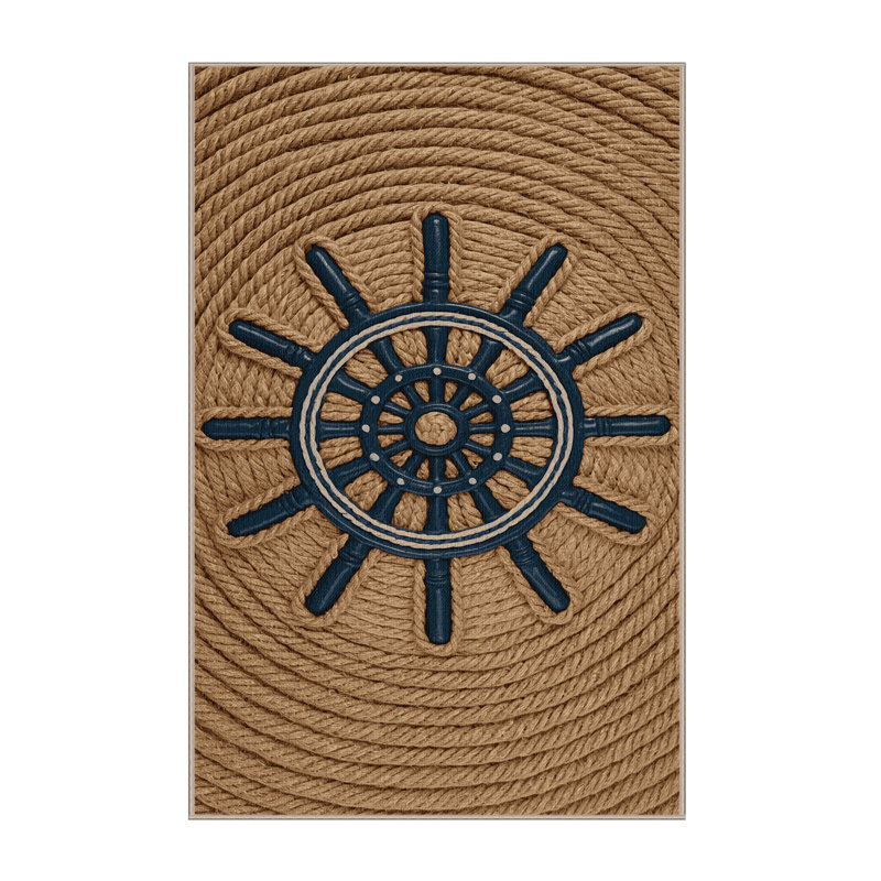  Tapis bord de mer lavable, Rectangulaire 2 pi x 3 pi