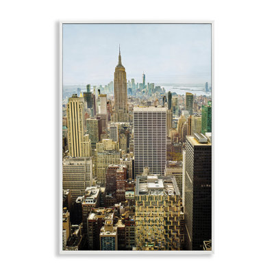 Overlooking Cityscape Buildings Framed Giclee, design by Seven Trees Design