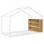 Lit maison avec tablettes et lumières de style classique, rangement créatif-1000823630-1000823617