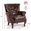 Fauteuil à oreilles 24 po en similicuir-1847610318