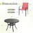 4-Person Square Patio Dining Set With Stackable PVC-coated polyester Chairs-98252880
