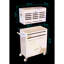 Coffre à outils à 8 tiroirs à roulettes noir grande capacité, armoire en acier, 4 po, serrure centrale, tiroirs à roulement, surface de travail, crochets suspendus pour rangement