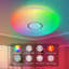 Carlette LED Smart Flush Ceiling Lights Wi-Fi RGB Connect with Tuya Works with Alexa, Google Home