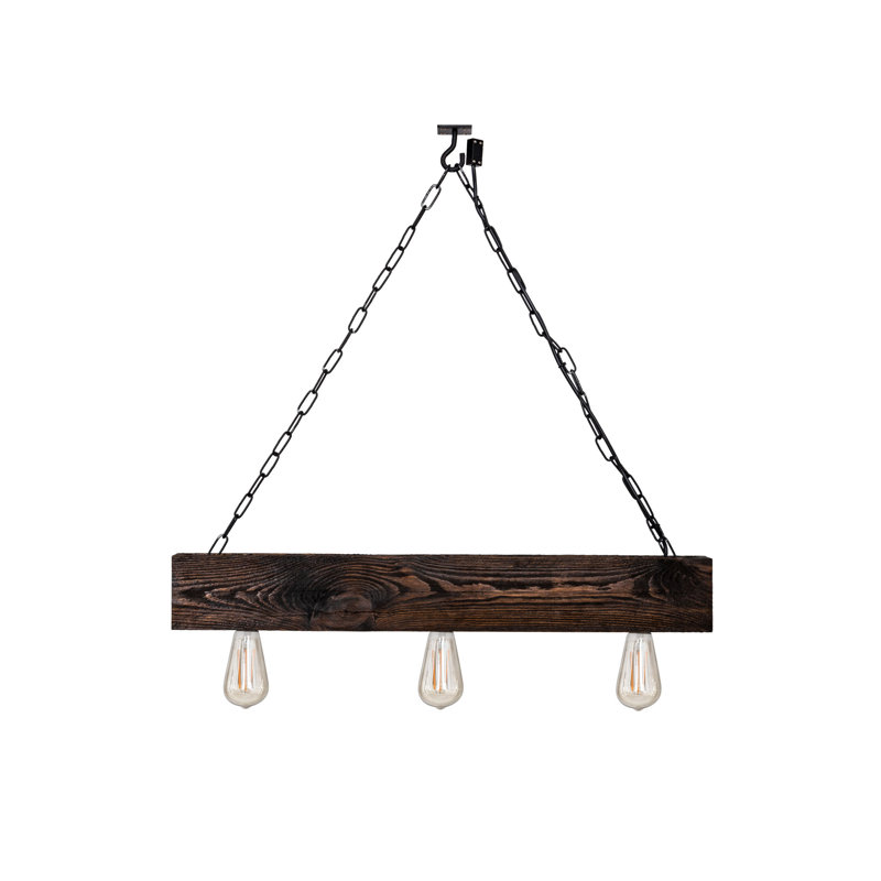 Kepler 3 - Light Kitchen Island Pendant, Rosewood