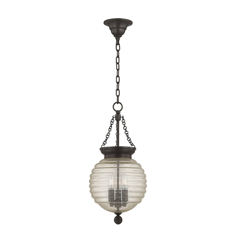 Coolidge 1 - Light Single Pendant, 21" H x 10" W, Polished Nickel