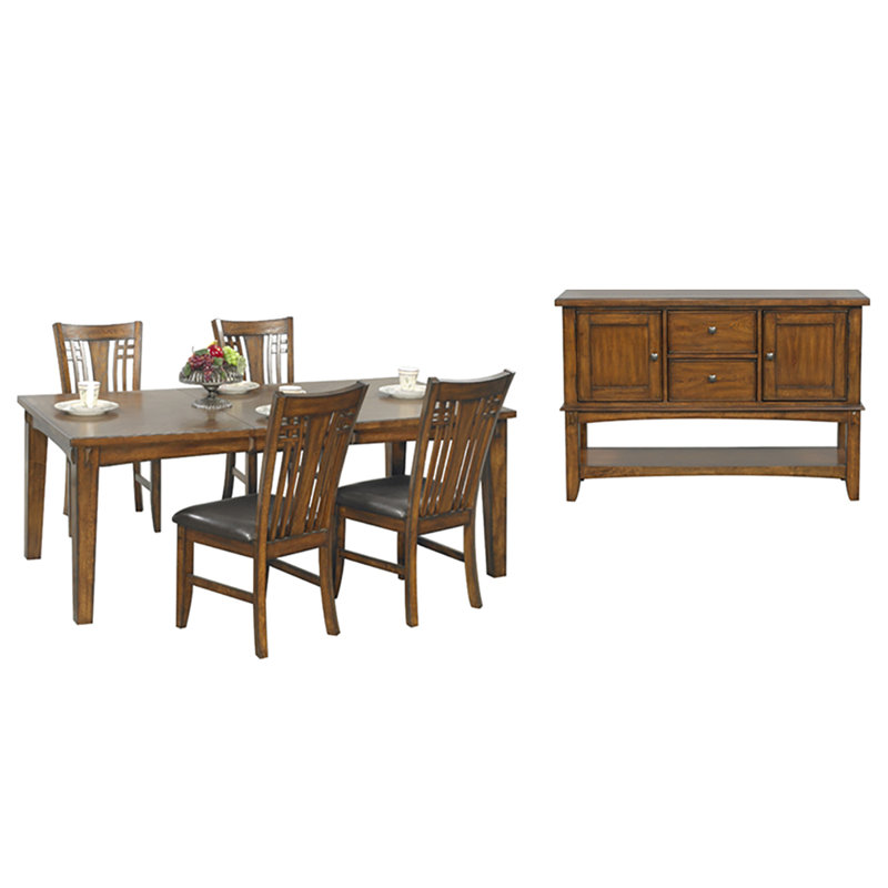 Apasra 4 - Person Extendable Four Leg Base Dining Set