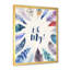 «Vibrant Blue Feathers Oh My», impression sur toile encadrée-59761757-59761758