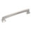Bridges Collection Handle Pull - 5-1/16" Center to Center Cabinet Pull Satin Nickel - Transitional, Deco Hardware for Drawers & Cabinets