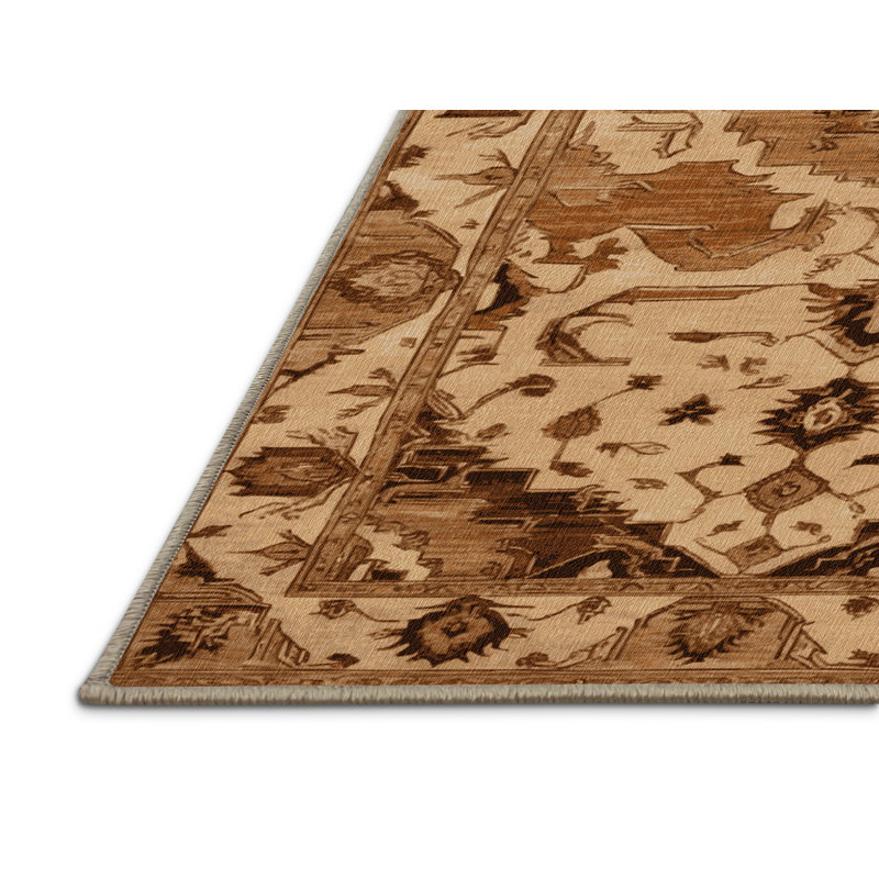 Tapis beige lavable à la machine