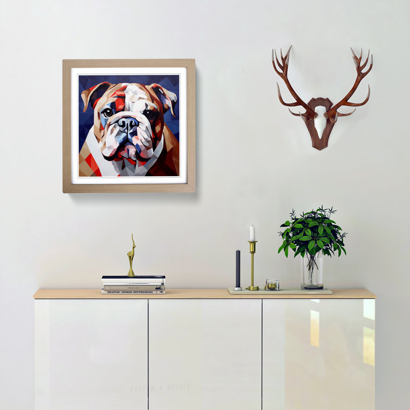 Single Picture Frame Print on Wood, Oak