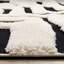 Tapis d'intérieur noir blanc Hopwood-779897241
