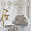 Ensemble de serviettes surdimensionnées 100% coton Turkish-321738511-321738510