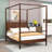 Wood Canopy Platform Bed Frame-1850324712
