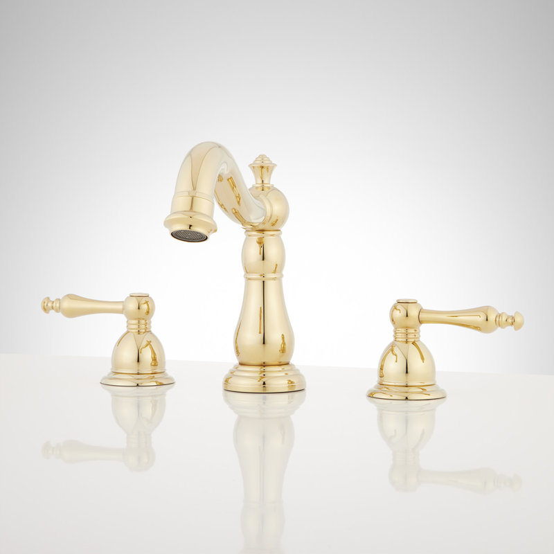 Enid Widespread Bathroom Faucet, Polished Brass