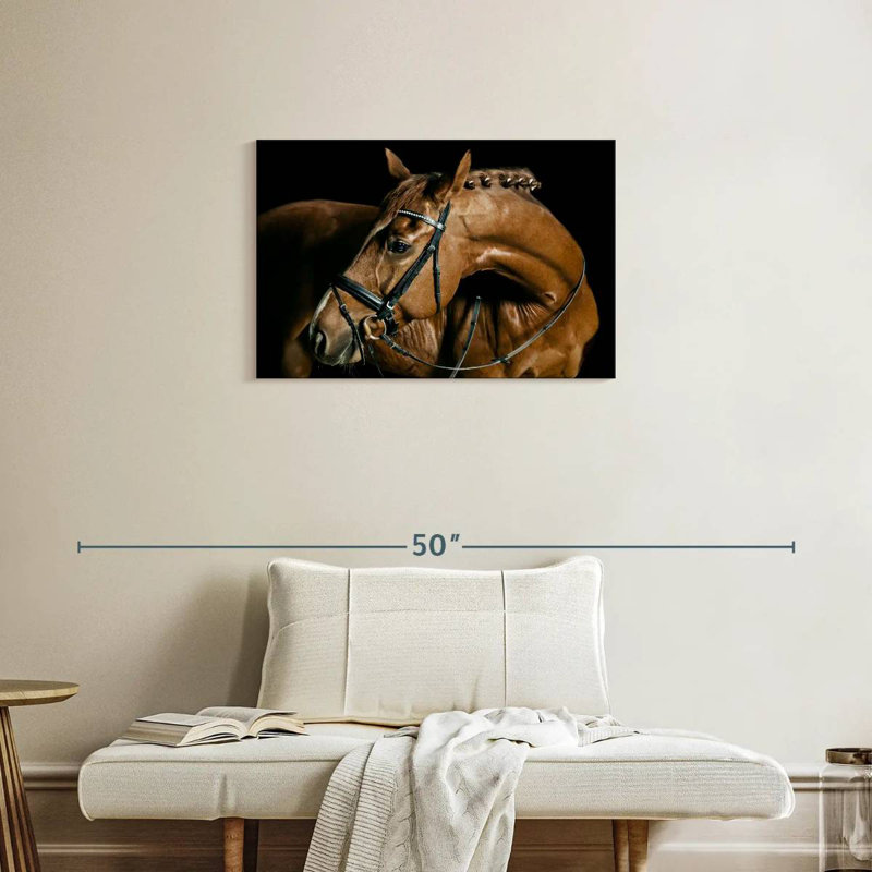 Brampt Chestnut Dressage Horse, 20" H x 30" W