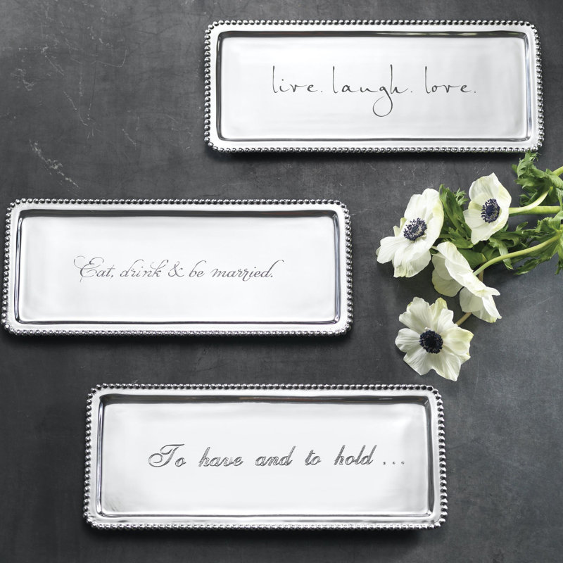 Statements Aluminum Decorative Tray
