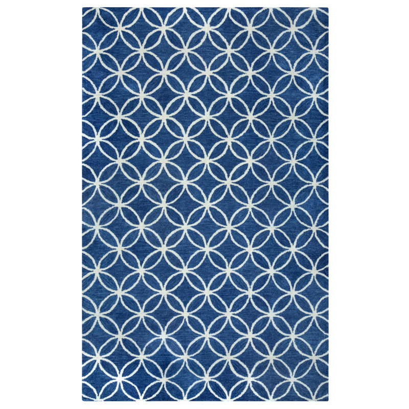 Jeddo Performance Wool Geometric Indoor Rug, Rectangle 8' x 10'