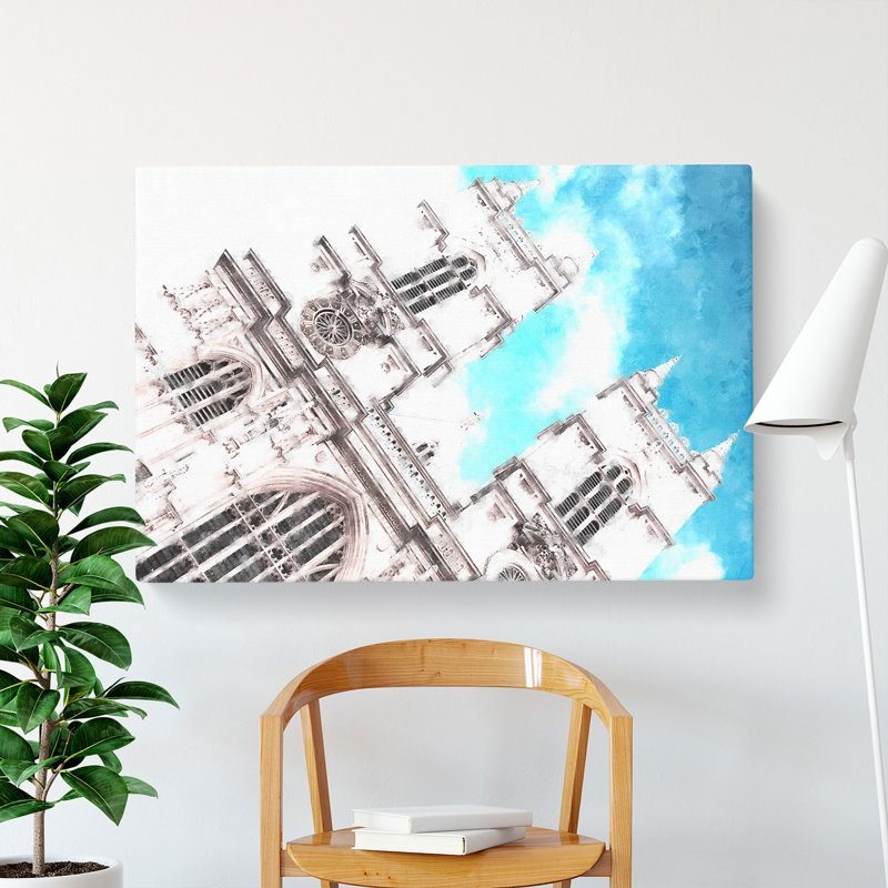 Westminster Abbey in London - Wrapped Canvas, 40cm H x 60cm W x 3cm D