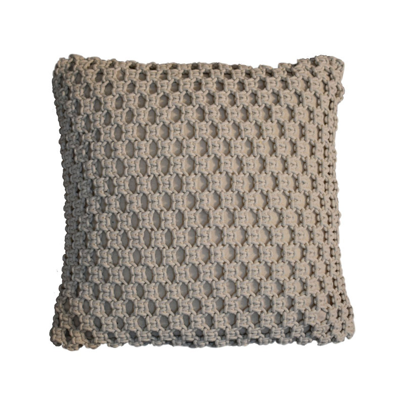 Choccolocco Square Throw Cushion, White